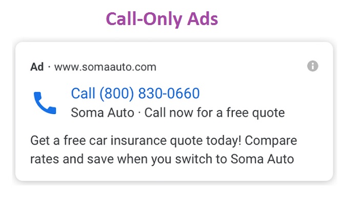 Call Only Ads